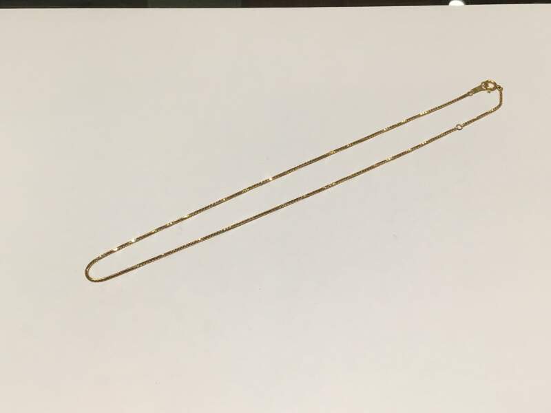 18金 イエローゴールド ネックレス をお買取しました。