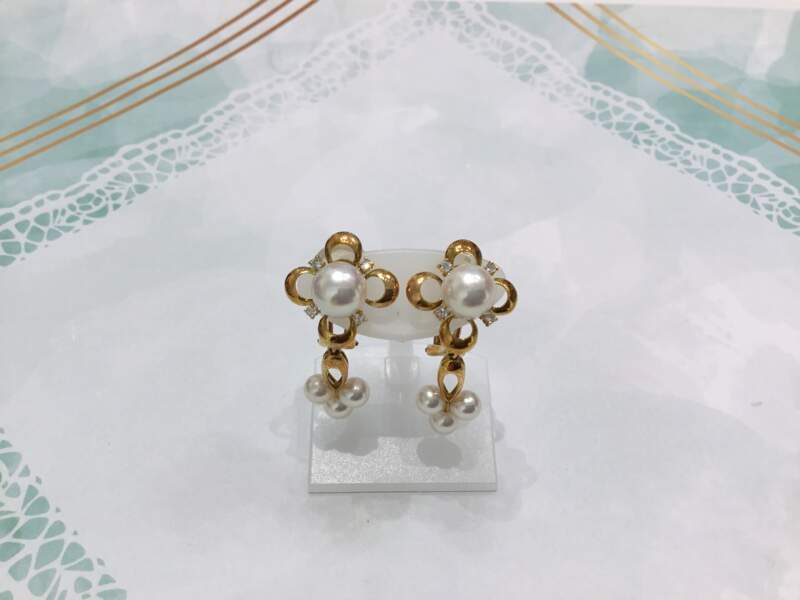 K18 パールピアス お買取致しました