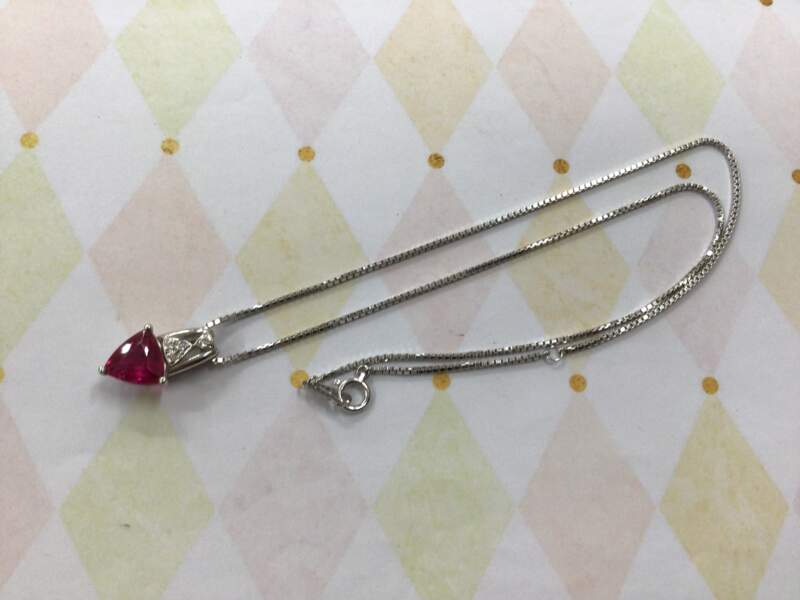 トルマリン ダイヤモンド プラチナ900 18金ホワイトゴールド ネックレスをお買取りしました。