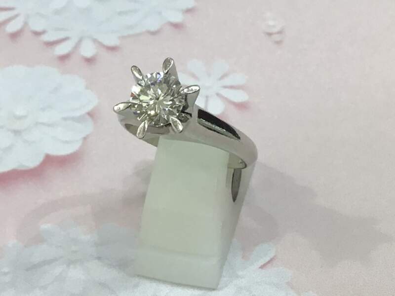 プラチナ ダイヤモンド リング お買取しました。