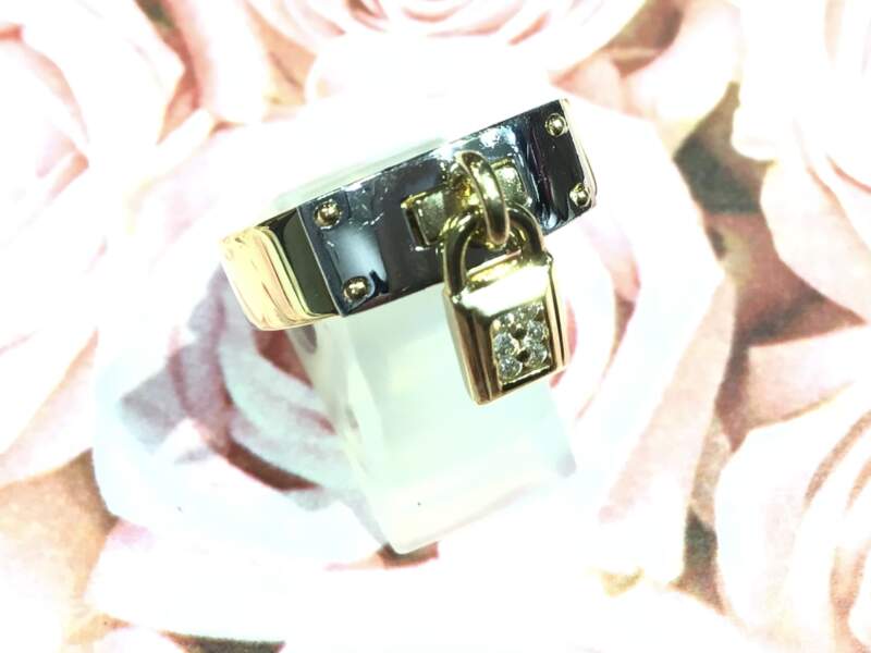 ダイヤモンド 18金 PT900 コンビ リング をお買取致しました。