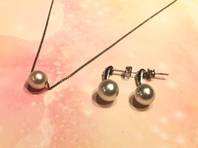 ✨パール　プラチナ850  ネックレス　ピアス　をお買取りしました✨