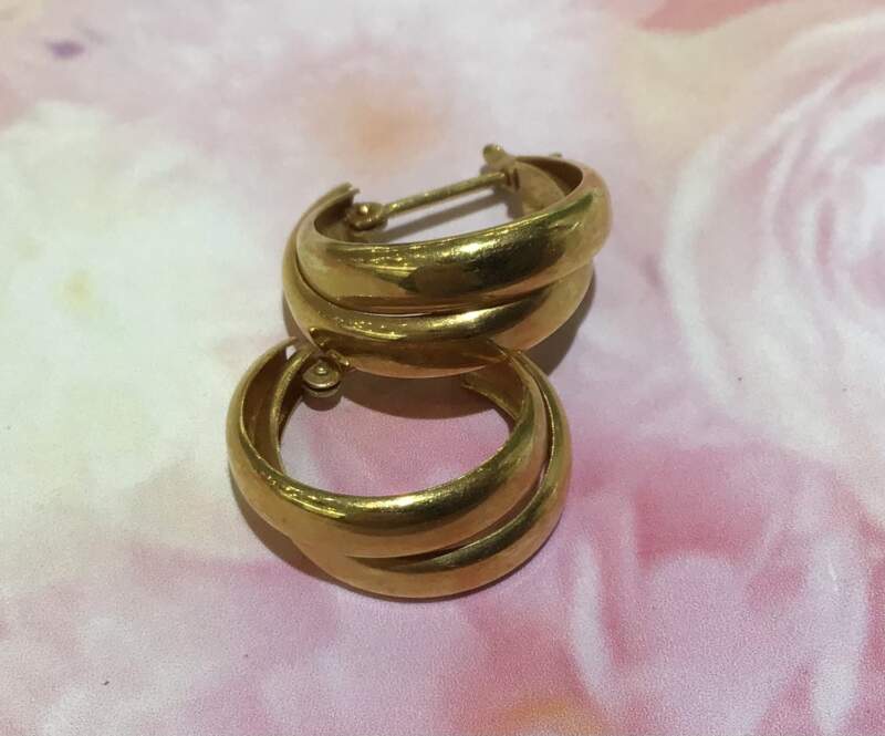 18金 イエローゴールド ピアス のお買取をしました。