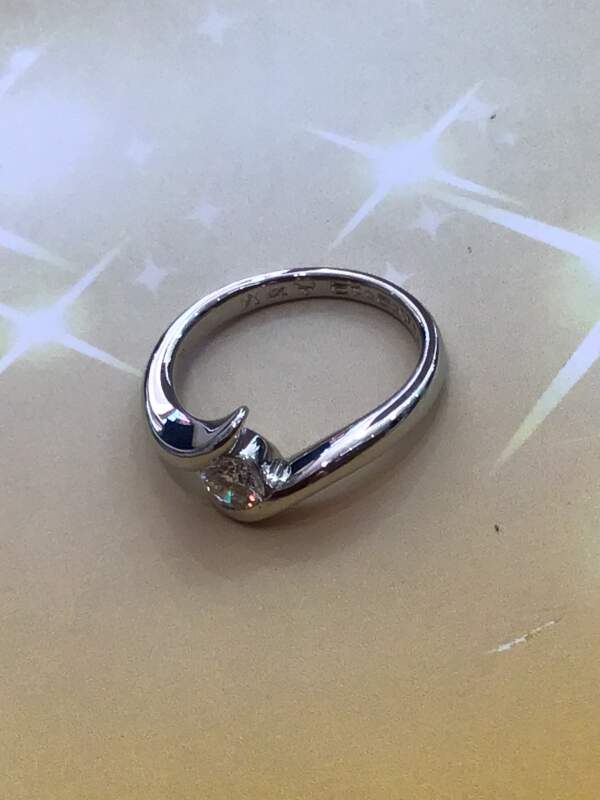 プラチナ pt900 ダイヤモンドリング を買取しました
