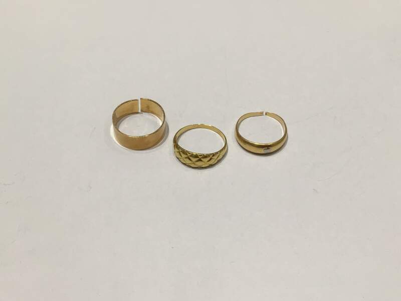 18金 イエローゴールド リング をお買取しました。