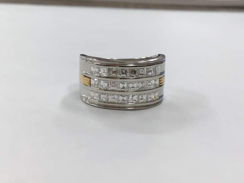 プラチナ900 18金 ダイヤモンド リング をお買取りしました。