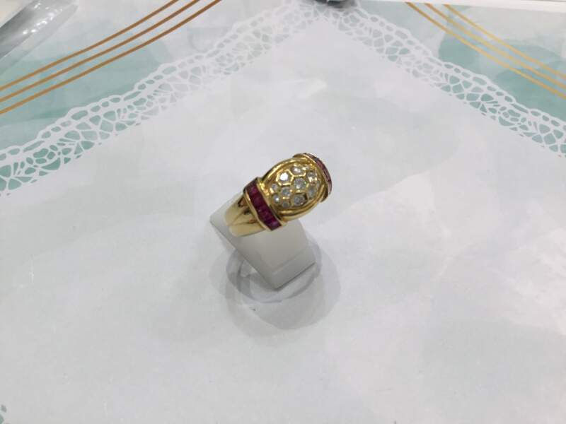 k18 ルビーダイヤモンドリング をお買取致しました。