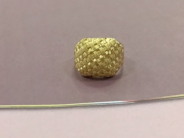 18金 イエローゴールドのリングをお買取しました。