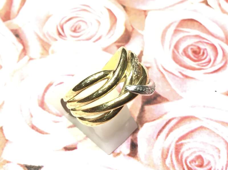 18金 イエローゴールド プラチナ900 コンビ リング をお買取しました。