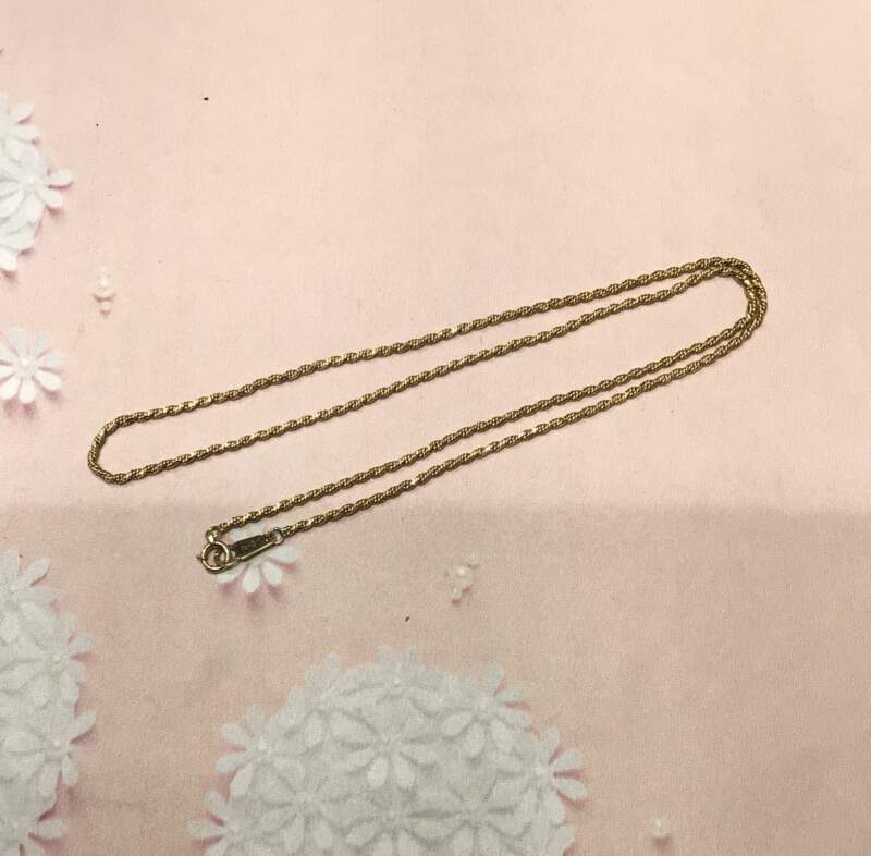 18金イエローゴールドネックレスをお買取しました