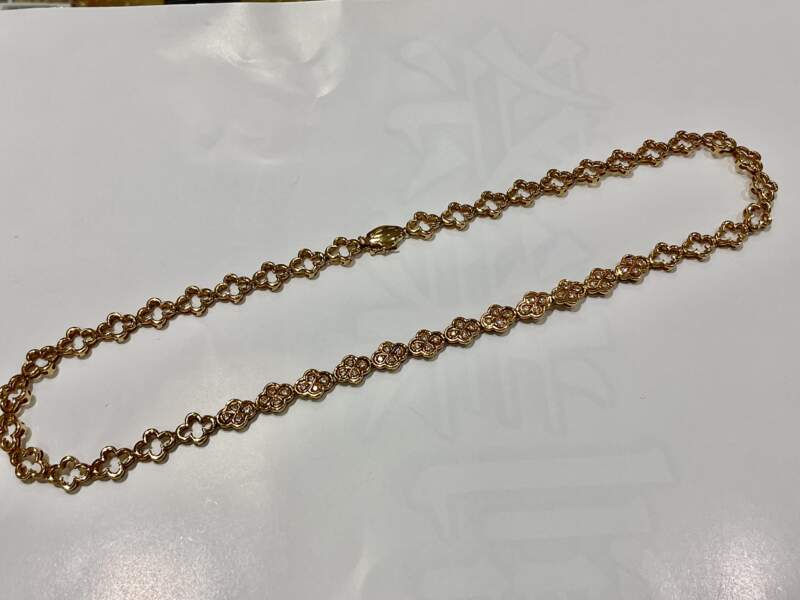 k18 イエローゴールド ネックレス をお買取しました。