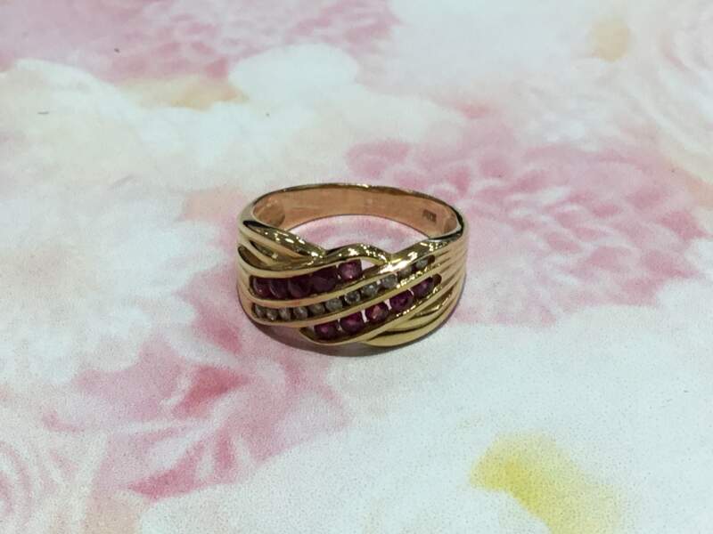 K18 色石リング💍