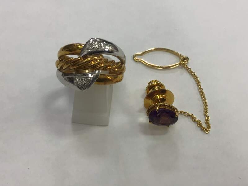 18金 リング ピンお買取しました