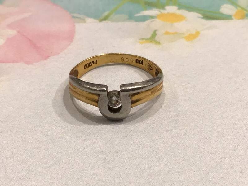 🌷18金 プラチナ コンビ リング をお買取りしました。❣️