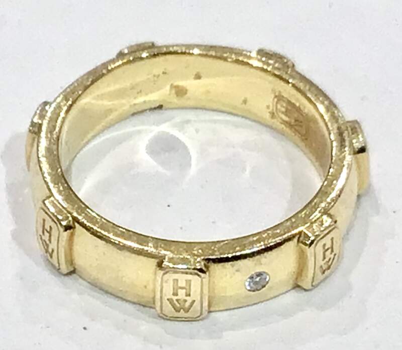ハリーウィンストン 750 K18 ダイヤ リング 指輪を お買取致しました👸✨