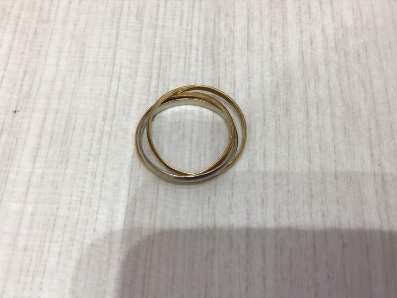 K18/PT900コンビリング(3連) 買取りました。