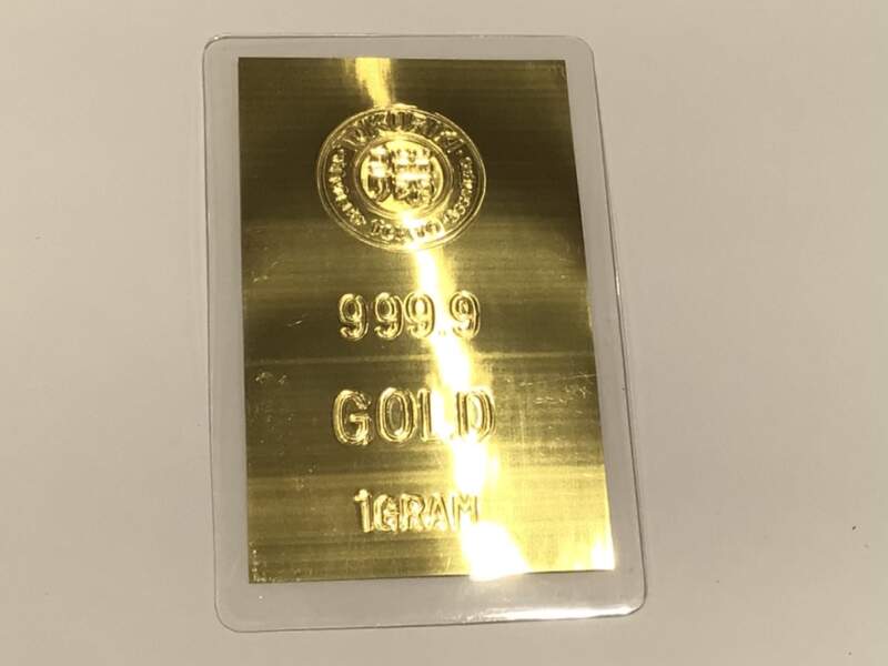 徳力1gプレート をお買取致しました