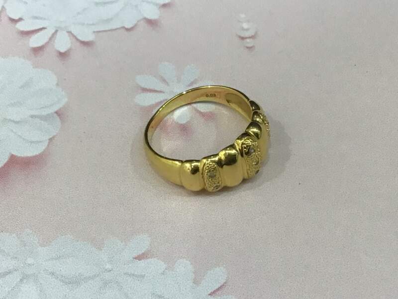 18金 イエローゴールド リング をお買取しました。