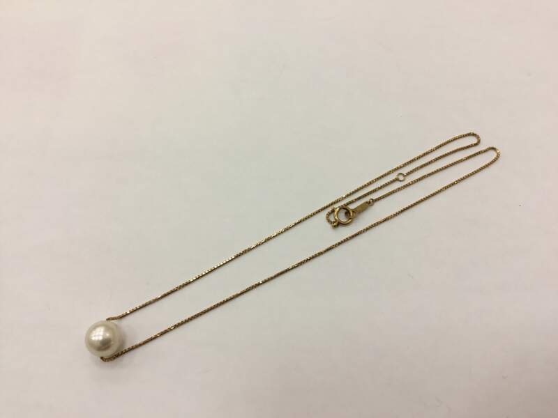 18金 パール ネックレス をお買取しました。