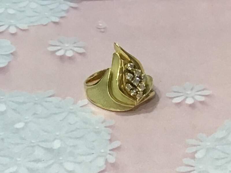 18金 イエローゴールド リング をお買取しました。