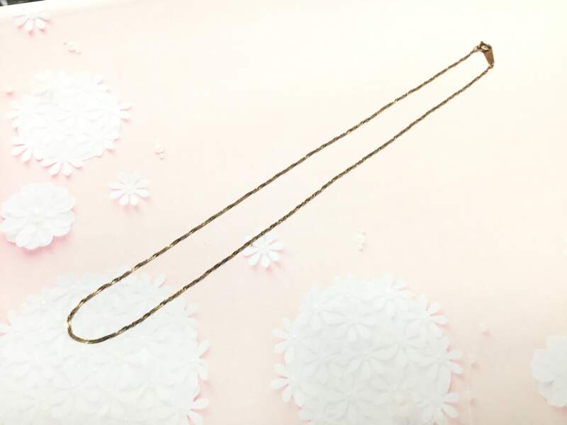 18金 イエローゴールド ネックレス をお買取致しました。