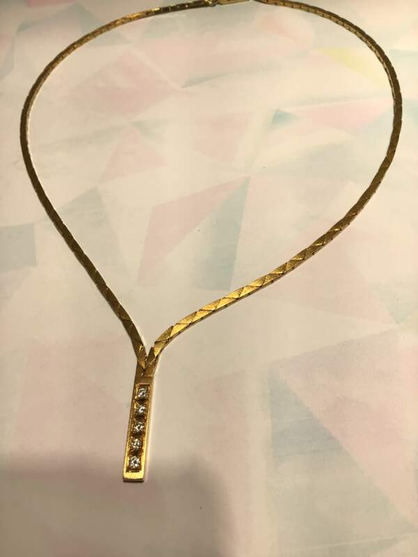 ✨ダイヤモンド 18金 ネックレス をお買取りしました✨