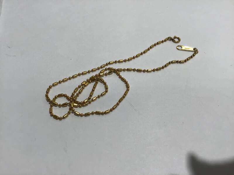 18金 イエローゴールド ネックレス をお買取りしました。