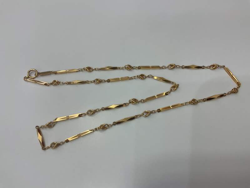 18金 イエローゴールド ネックレス をお買取しました。