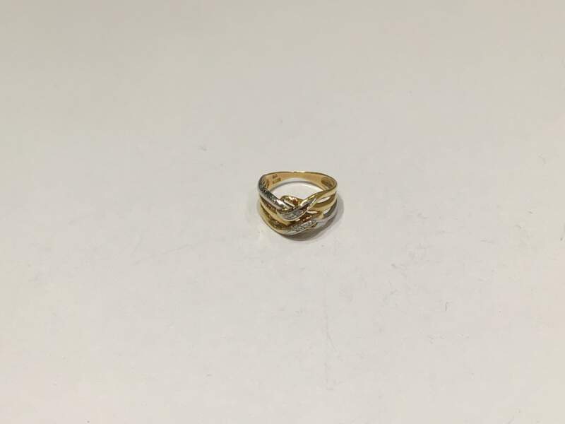 18金イエローゴールド プラチナ900 コンビ リング をお買取しました。