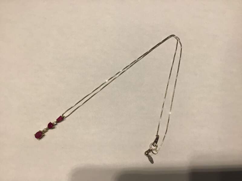 K18WGルビー/ダイヤモンドプチネックレスお買取致しました😎💖