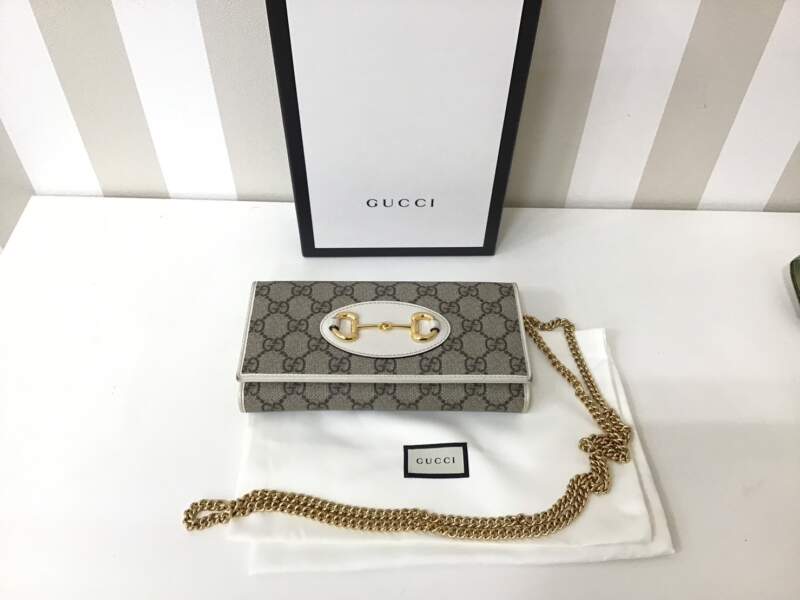 GUCCI(グッチ) チェーンウォレット　ホースビット