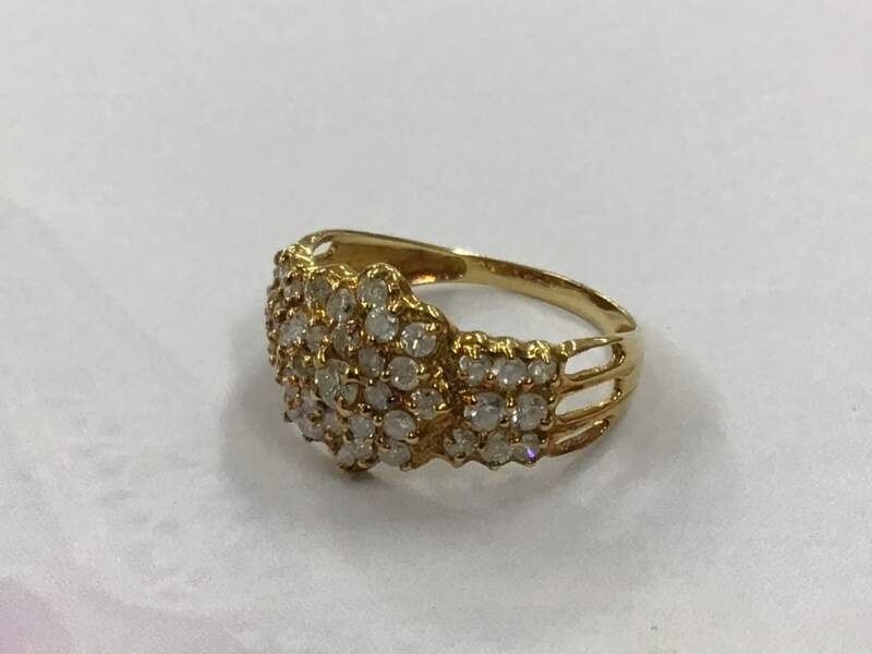 ダイヤモンド 18金 イエローゴールド リング をお買取しました。