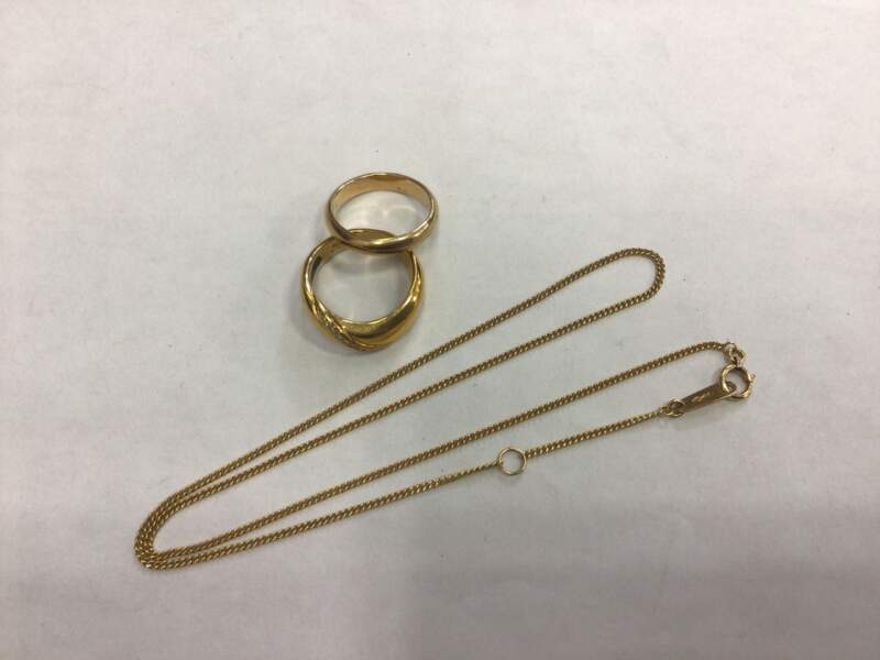 18金 リング ネックレスお買取しました