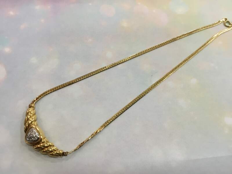K18Pt900 ダイヤモンドネックレス✨