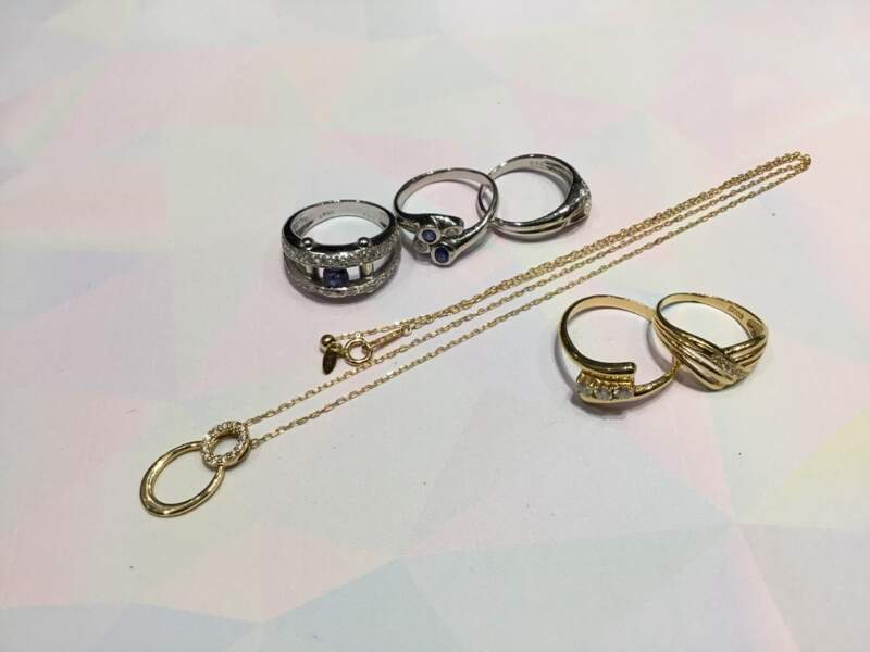18金 プラチナ リング ネックレス お買取しました。