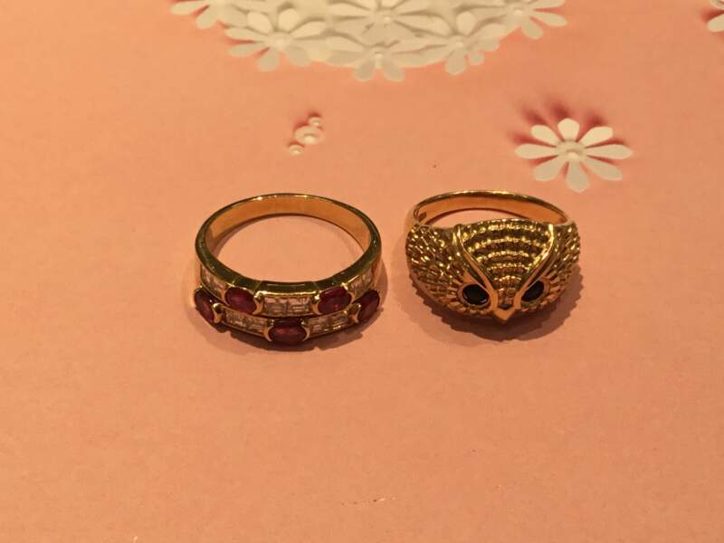 18金 イエローゴールド ダイヤモンド ルビー リング をお買取りしました