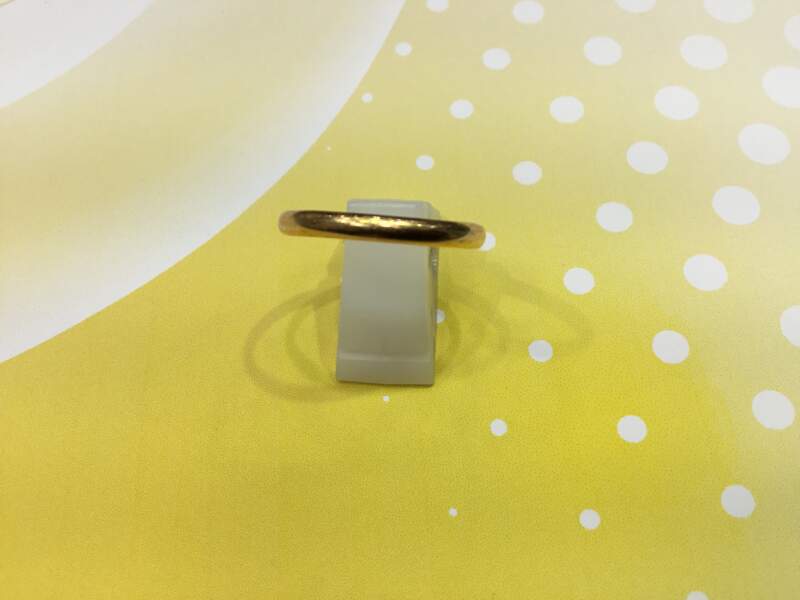 18金 イエローゴールド 地金リング をお買取致しました。