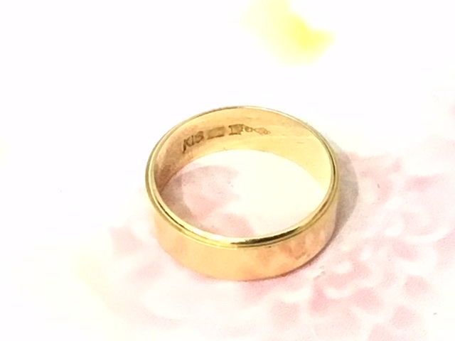 18金 平打ちリング をお買い取りしました