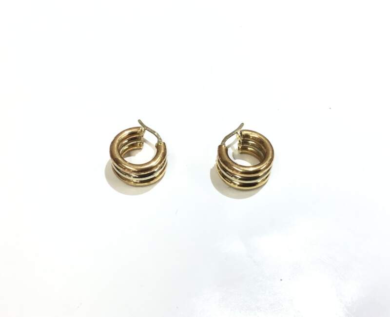 K18 3カラーピアスをお買取しました