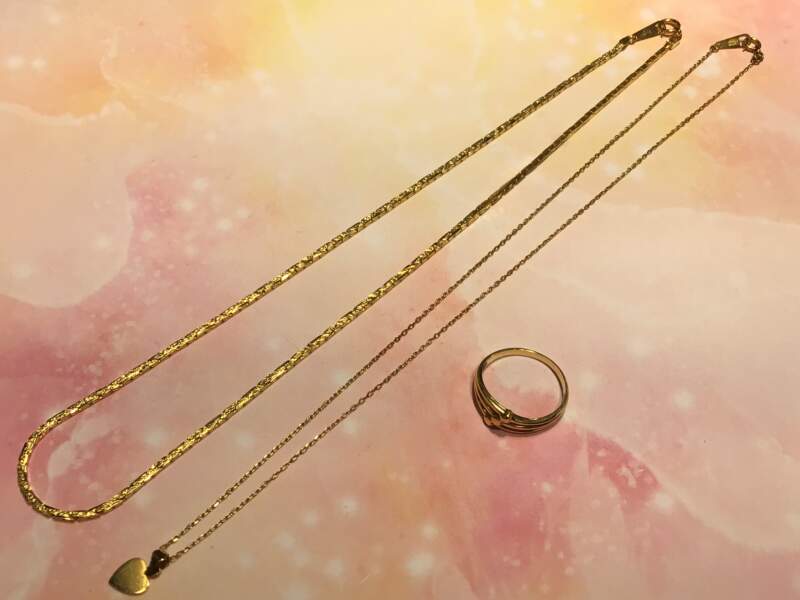 ✨18金 ネックレス2点 リング1点 をお買取りしました✨