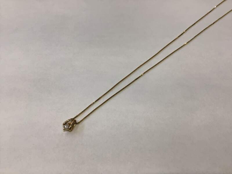 K18 ダイヤネックレス をお買取りしました。