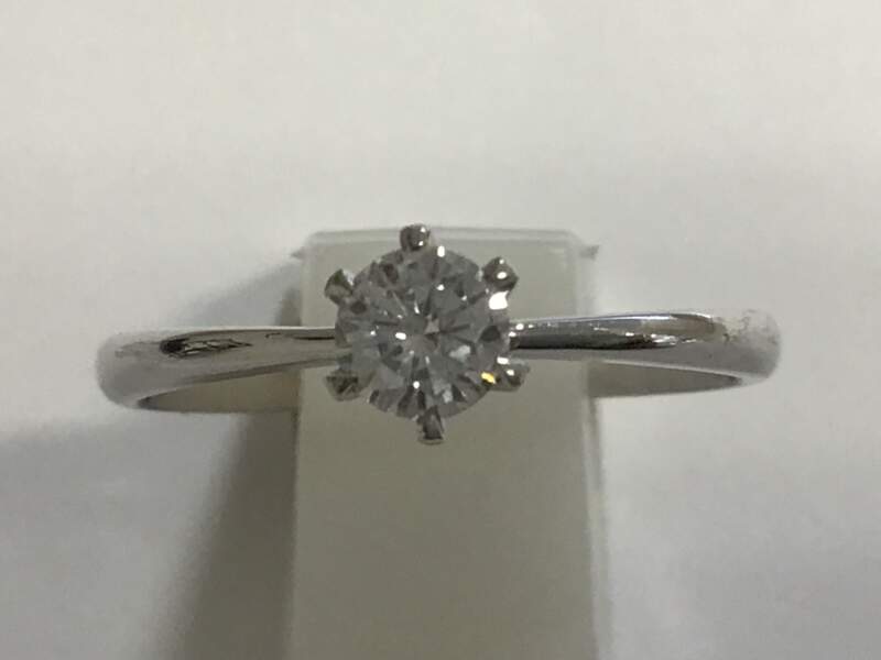 プラチナ ダイヤモンド リングをお買取りしました
