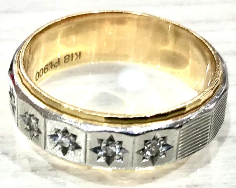 K18 /PT900 ダイヤリング 指輪 金 お買取致しました😃