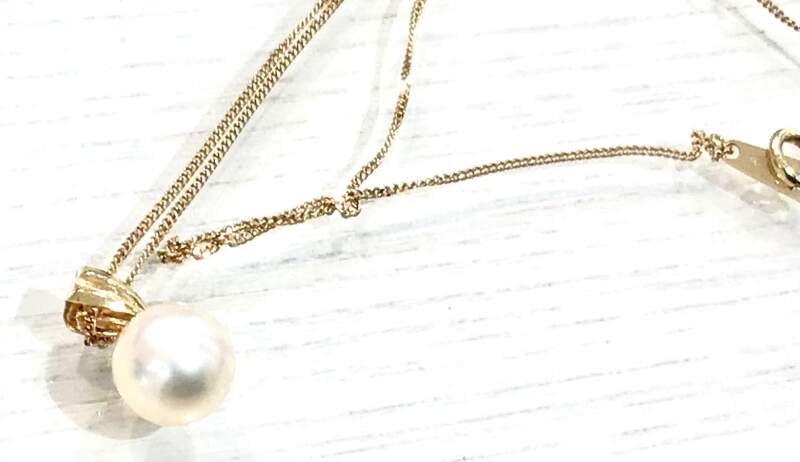 K18 ネックレス パール付 ペンダント18金 お買取致しました👸✨