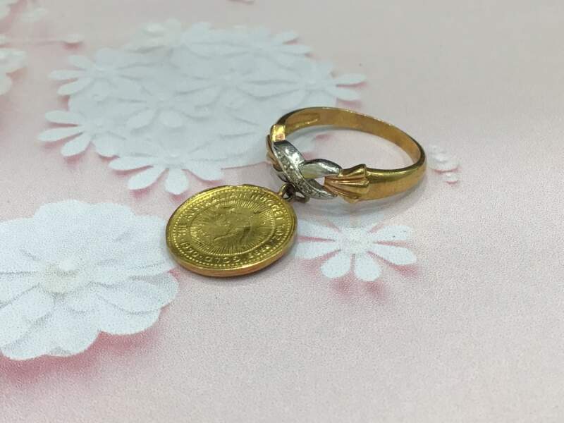 18金/プラチナ リング をお買取しました。