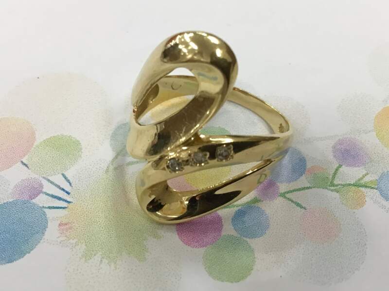 18金 ダイヤモンドリング をお買取しました。