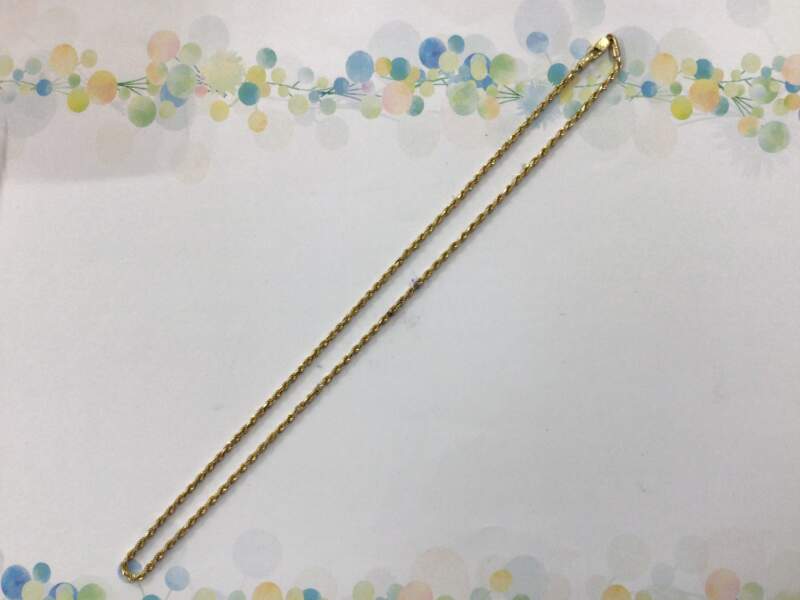 18金 ネックレス をお買取しました。