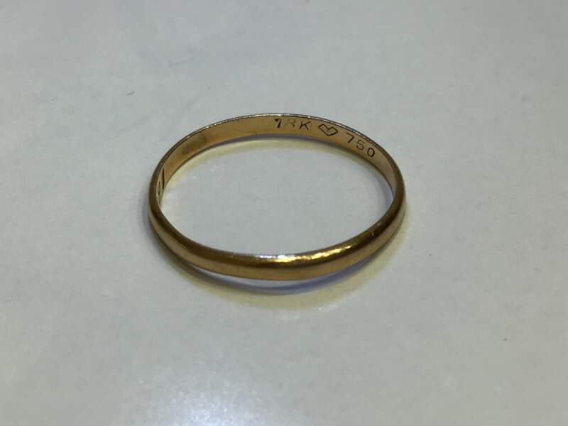 18金 リング をお買取しました。