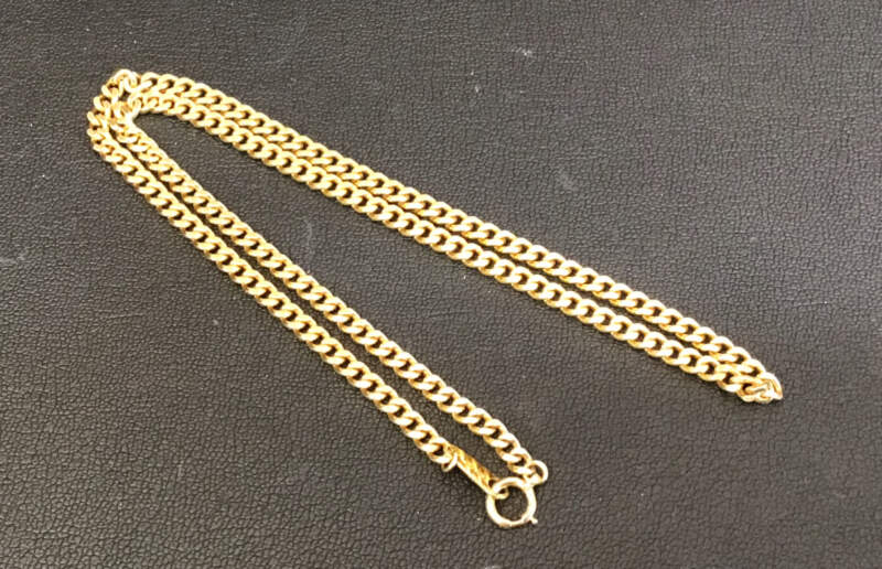 18金イエローゴルドネックレスをお買取しました