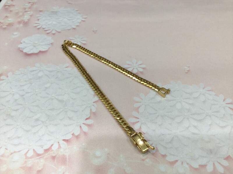 18金 イエローゴールド ブレスレット お買取りしました。